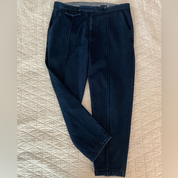 AG ADRIANO GOLDSCHMIED Hybrid Flat Front Twill Trouser in Indigo Size 36 - Picture 2 of 9